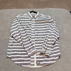 Proenza Schouler Button Down Logo Stripe Shirt